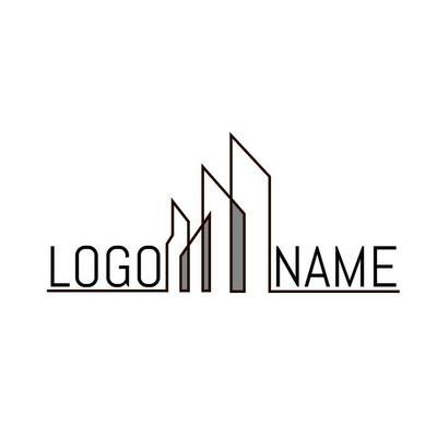 Abstract architecture logo design