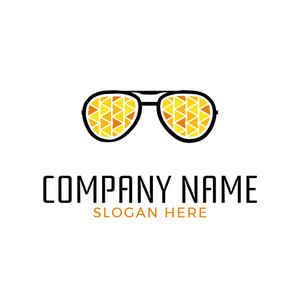 Sunglasses fashion logo