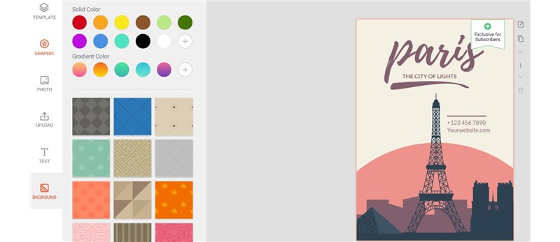 set background