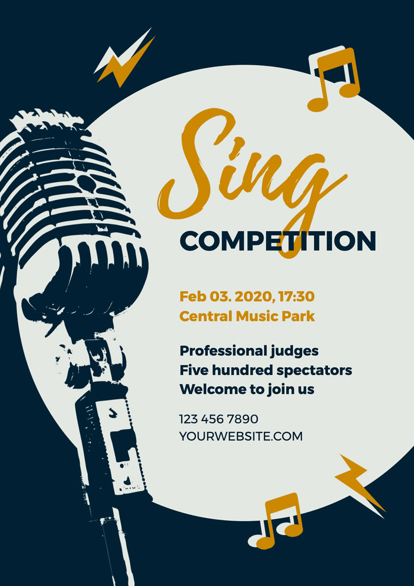 country music competition flyer