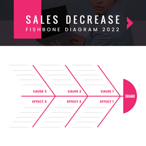 Sales Decrease Diagram Chart Design
