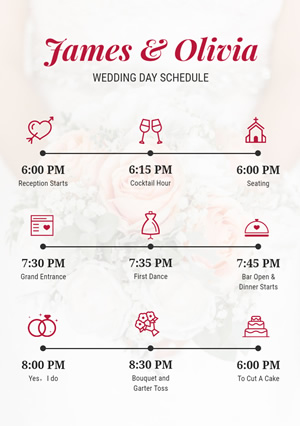 Horario De Bodas design