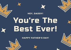 Simple Fathers Day Card Design