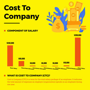 Cost To Company Column Chart Design