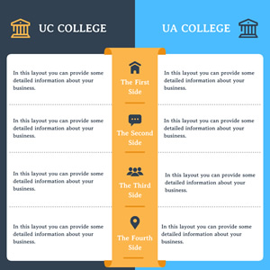 College Chart Example College Comparison Chart Template