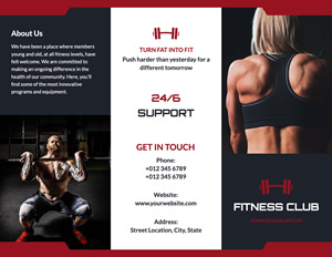 Cardio Exercise Brochure Design