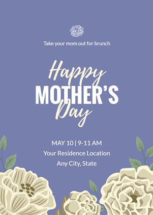 Simple Mother's Day Invitation Design