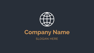Company Card in Black Business Card Design