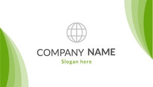 Fresh Green Company Name Business Card Design