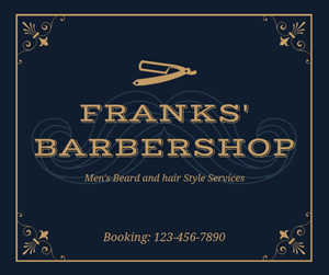 Elegant Barbershop Facebook Post Design