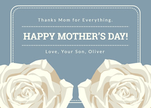 Elegant Mothers Day Card Design