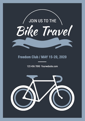 Travel Poster Template With Photo Vector Free Download