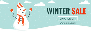 Winter Sale Facebook Cover Design