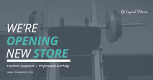 Fitnessshop Werbung design
