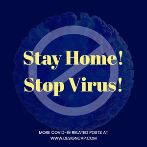 Stay Home And Stop Virus Instagram Post Design