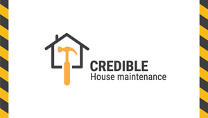 Credible House Repair Card Business Card Design