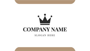 White Card Company Name Business Card Design