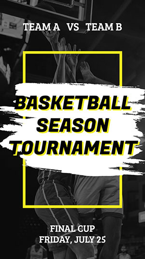 Basketball Tournament Instagram Story Instagram Story Design