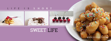 Sweet Life Facebook Cover Design
