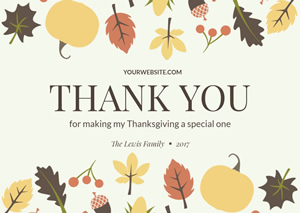 Great Thanksgiving Day Card Design
