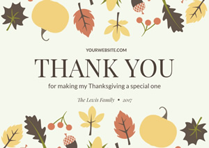 Great Thanksgiving Day Card Design