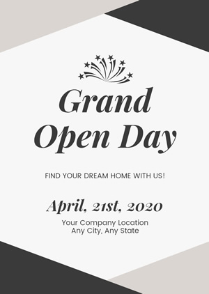 Grand Opening Invitation Design