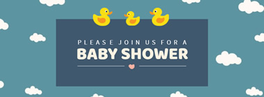 Baby Shower Invitation Facebook Cover Design