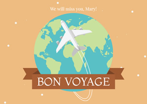Bon Voyage Card Design