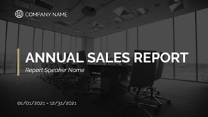 Annual Sales Report Presentation Design