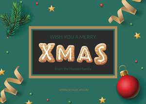 Stereoscopic Christmas Card Design