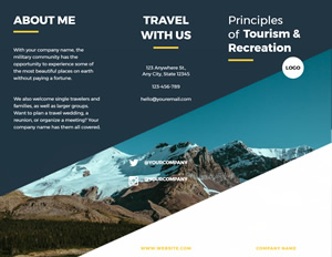 Recreation Travel Brochure Design