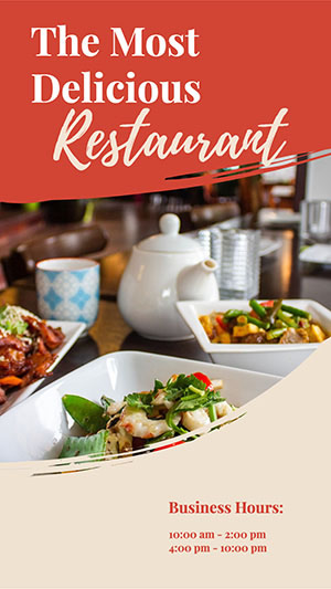 Restaurant Dishes Instagram Story Instagram Story Design