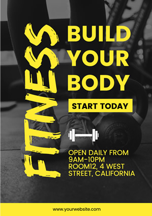 Cartaz De Fitness design