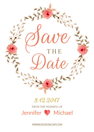 Save the Date Invitation Design