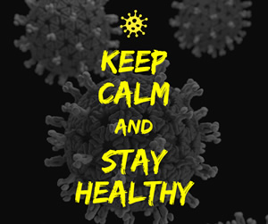 Keep Calm and Stay Healthy Facebook Post Design