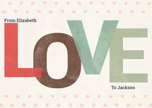 Love Valentine Card Design