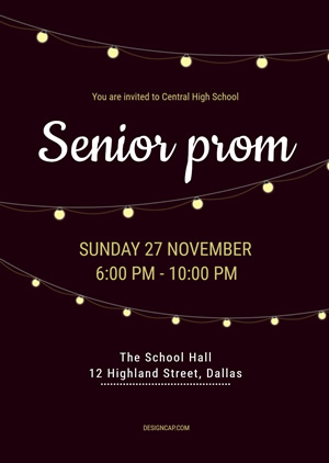 Free Prom Invitation Make Prom Invitation Online Designcap