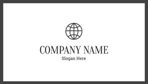Company Card in White Business Card Design