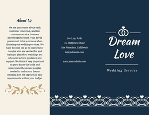 Love Wedding Brochure Design