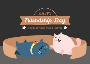 Lovely Friendship Card Design