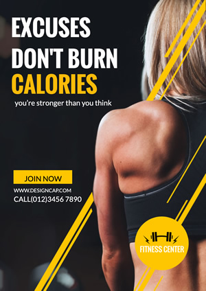 Free Online Sports Fitness Poster Maker Designcap