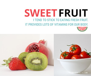 Sweet Fruit Facebook Post Design