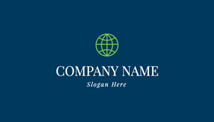 Dark Company Name Business Card Design