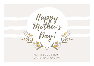 Floral Mothers Day Card Design