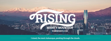 Mighty Mountain Facebook Cover Design