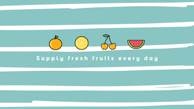 Fresh Fruits YouTube Channel Art Design