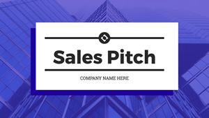 Sales Pitch Presentation Design