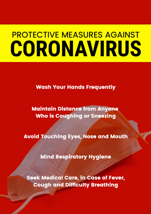 Coronavirus Protective Measures Poster Design