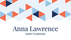 Event Planning Business Card Business Card Design
