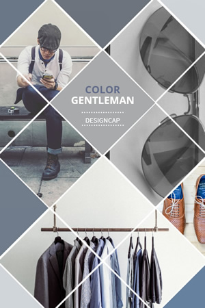 Men's Clothes Promo Pinterest Graphic Design